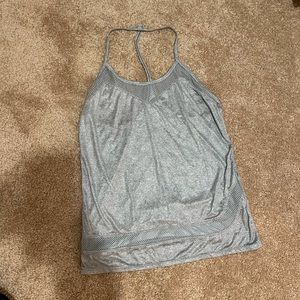 Splits59 grey workout tank with mesh